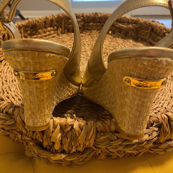 Lilly Pulitzer Kristin Sling Back Wedge Size 6 - Picture 6 of 6